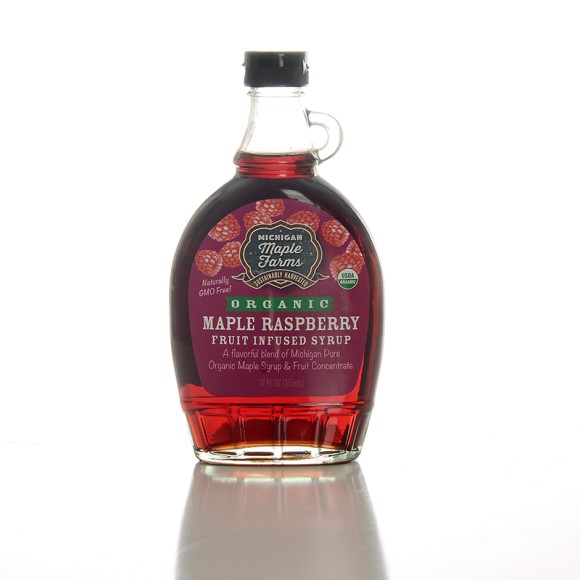 Organic Maple Raspberry Syrup 12 oz